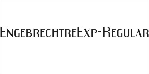 EngebrechtreExp-Regular Logo