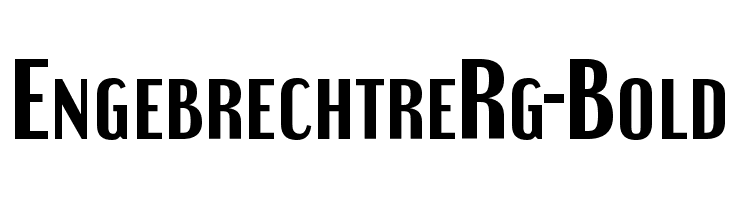 EngebrechtreRg-Bold  Free Fonts Download