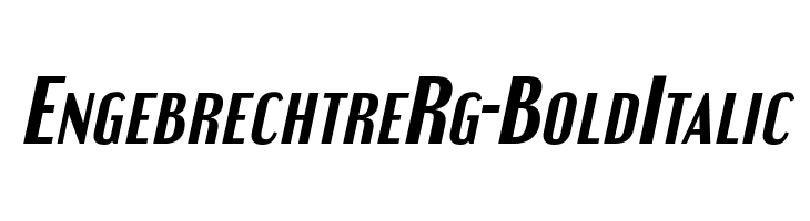 EngebrechtreRg-BoldItalic  Descarca Fonturi Gratis