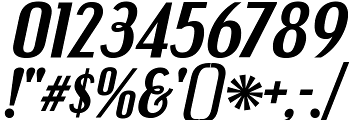 EngebrechtreRg-BoldItalic Font OTHER CHARS