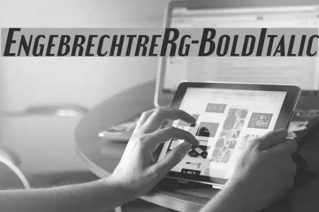 EngebrechtreRg-BoldItalic Example 1