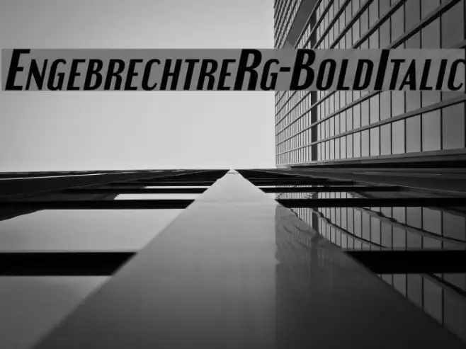 EngebrechtreRg-BoldItalic Example 3