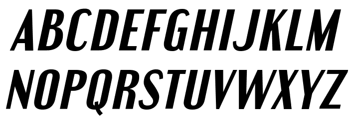 EngebrechtreRg-BoldItalic Font LOWERCASE