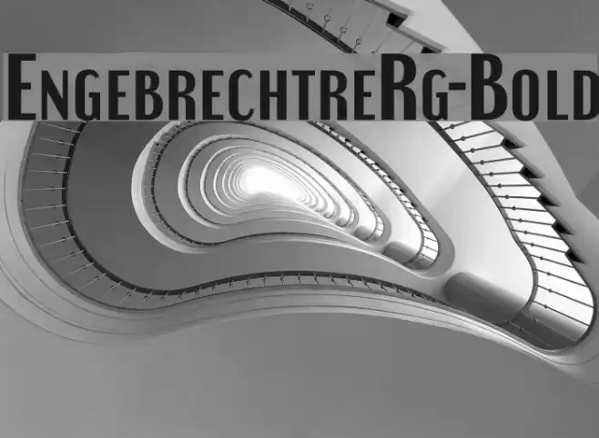 EngebrechtreRg-Bold Font examples