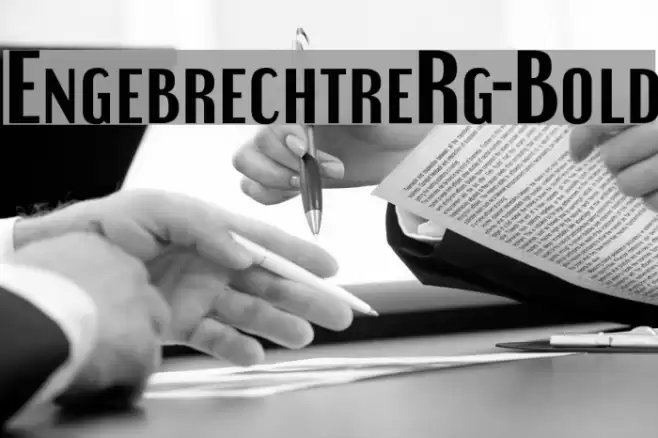 EngebrechtreRg-Bold Font examples