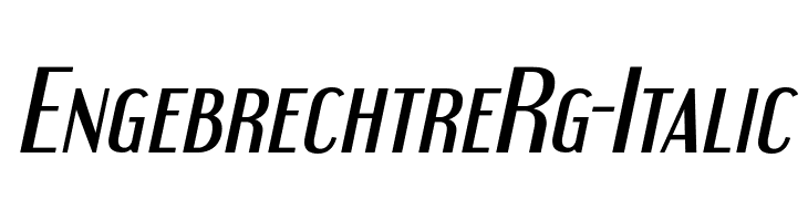 EngebrechtreRg-Italic  Descarca Fonturi Gratis