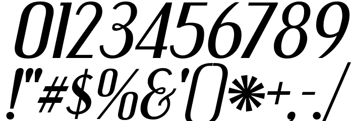 EngebrechtreRg-Italic Font OTHER CHARS