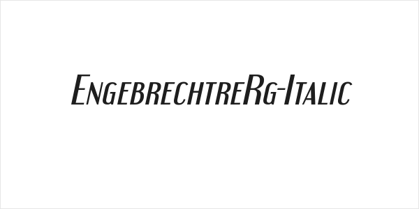 EngebrechtreRg-Italic Logo