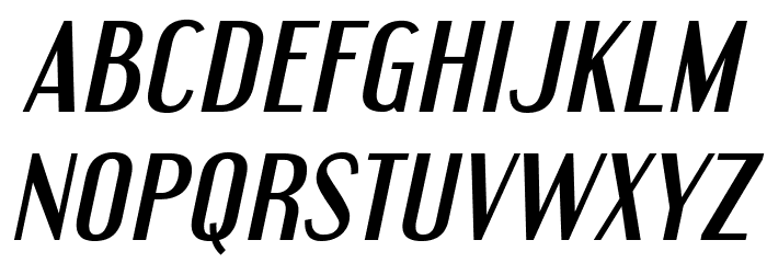 EngebrechtreRg-Italic Font LOWERCASE