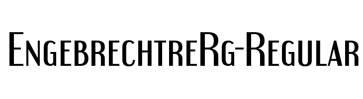 EngebrechtreRg-Regular  免费字体下载