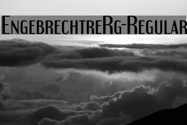 EngebrechtreRg-Regular Font examples