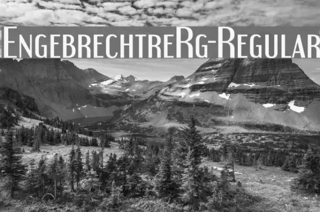 EngebrechtreRg-Regular Font examples
