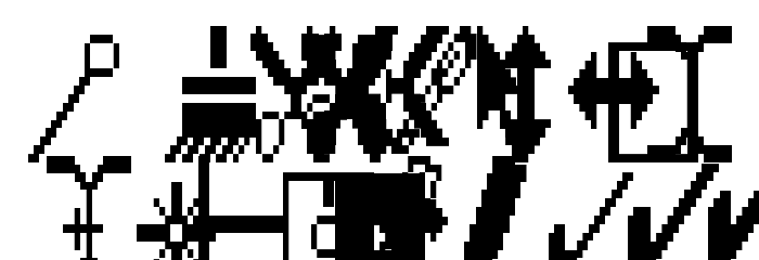 Engelbart 2X3Y Font LOWERCASE