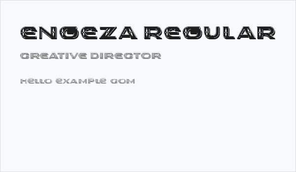 Engeza Regular Business Card