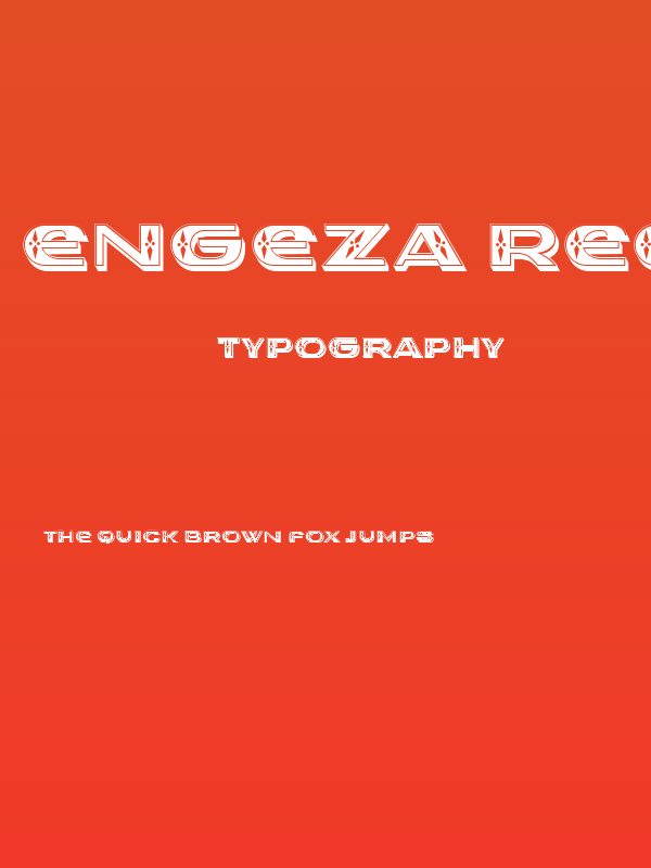 Engeza Regular Poster
