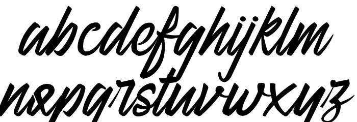 Engind Font LOWERCASE