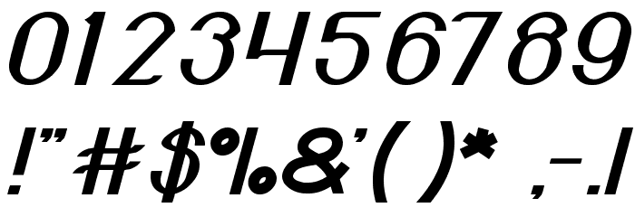 Engine Power Font OTHER CHARS