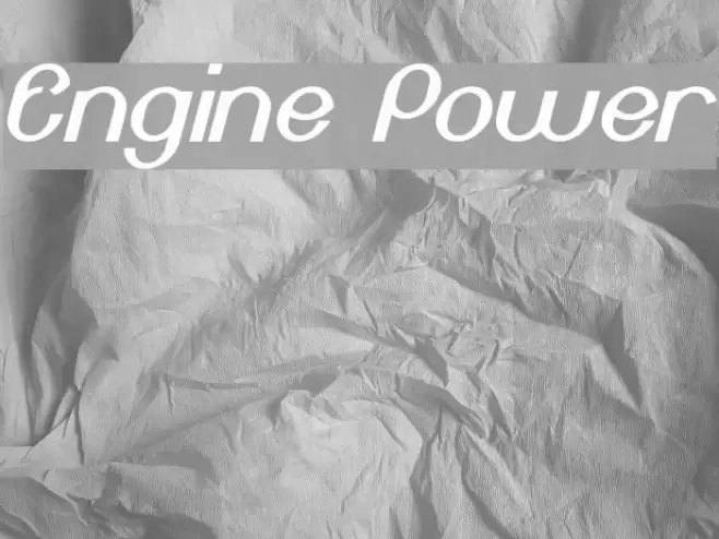 Engine Power Font examples