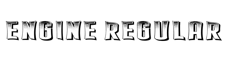 Engine Regular  Скачать бесплатные шрифты