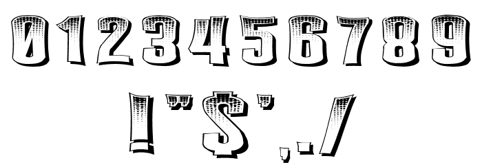 Engine Regular Font OTHER CHARS