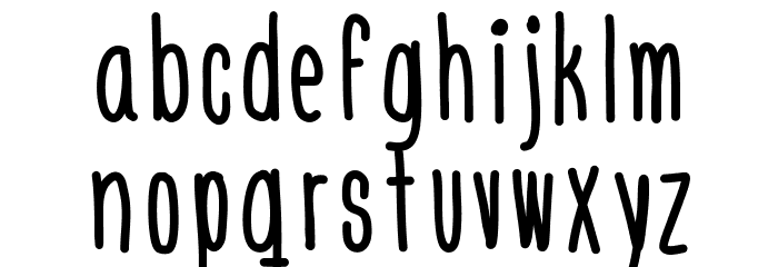Engine Font LOWERCASE