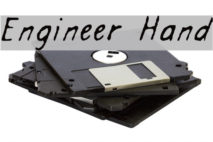 Engineer Hand Font examples