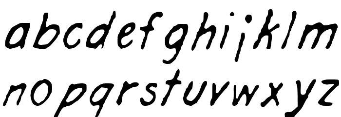 Engineer Hand Font LOWERCASE
