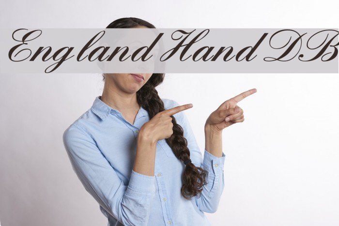 England Hand DB Font examples