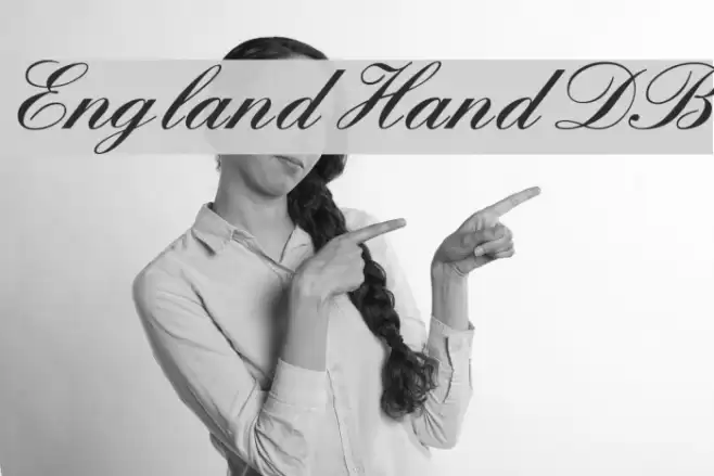 England Hand DB フォント examples
