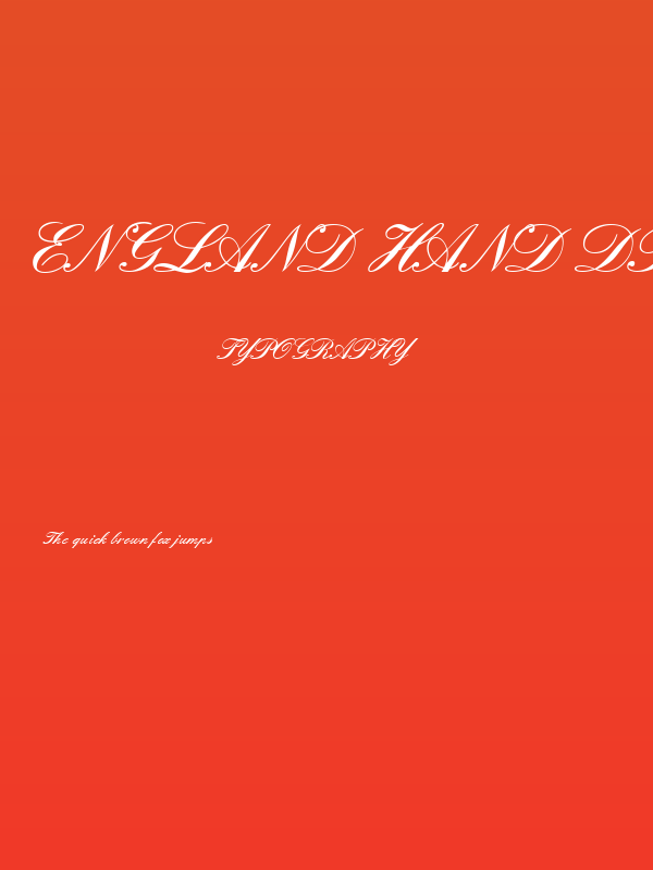 England Hand DB Poster