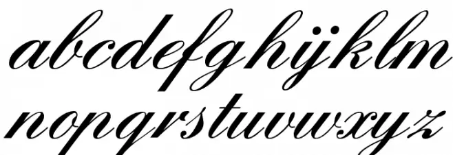 England Hand DB フォント 小文字