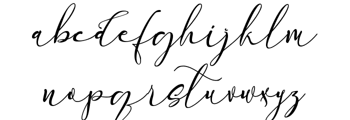 England Reality Font LOWERCASE