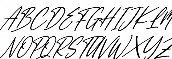 England Signature Italic Schriftart Groß