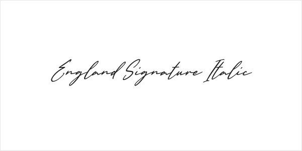 England Signature Italic Logo