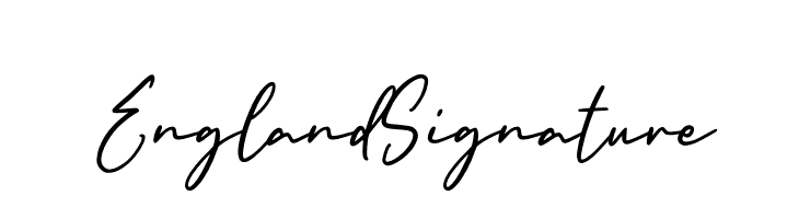 England Signature  font caratteri gratis