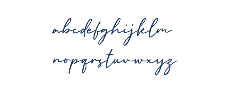 England Signature Lowercase