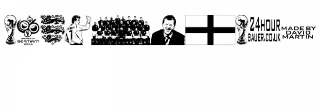 England squad 2006 Font Alte caractere