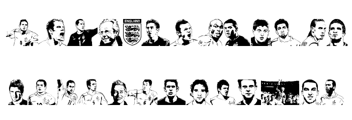 England squad 2006 Font LOWERCASE