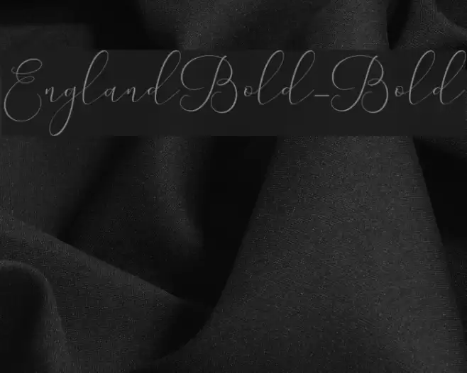 EnglandBold-Bold Font examples