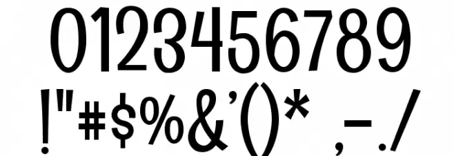 Englebert-Regular Font OTHER CHARS