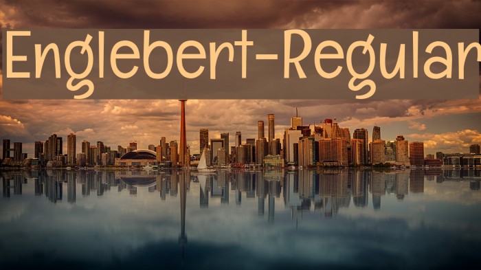 Englebert-Regular Font examples
