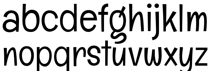 Englebert-Regular Font LOWERCASE