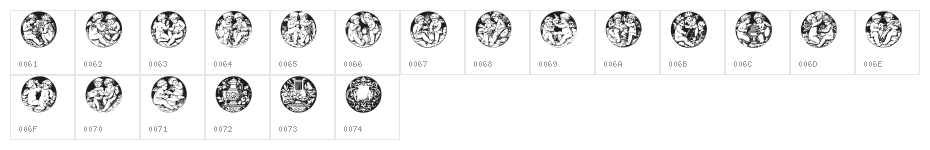Engleknapper Character Map