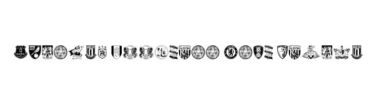 English Football Club Badges Font