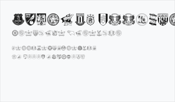 English Football Club Badges Business Card