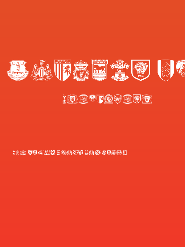 English Football Club Badges Poster