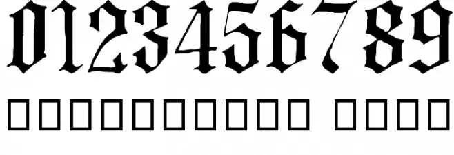 English-Gothic--17th-c- Fuentes OTROS CHARS