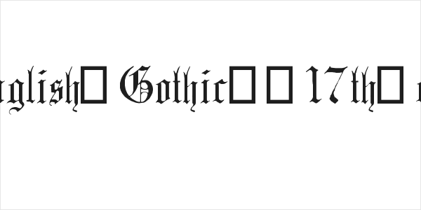 English-Gothic--17th-c- Logo