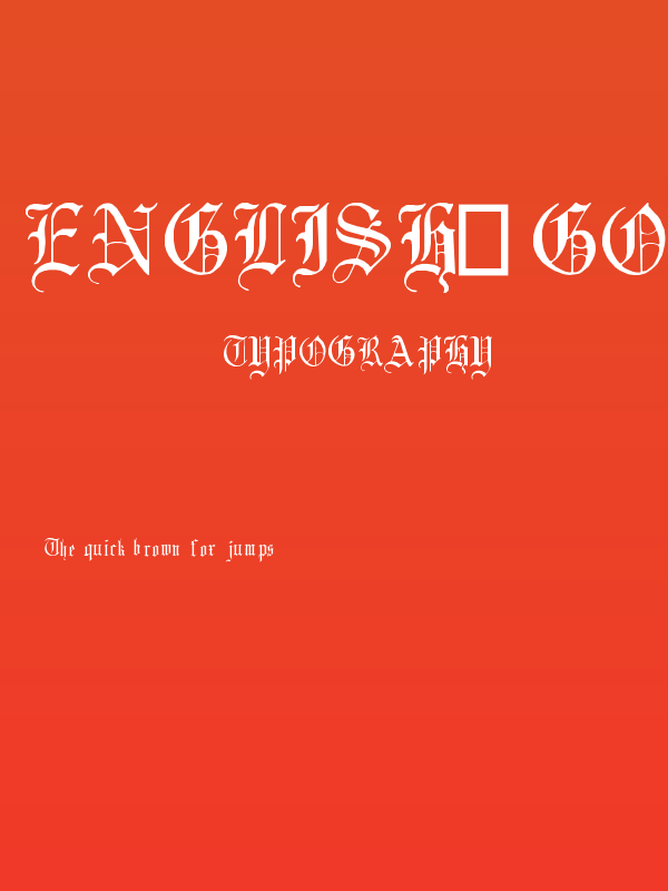 English-Gothic--17th-c- Poster