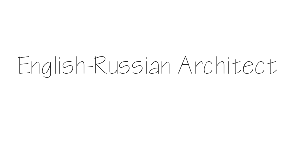 English-Russian Architect Logo
